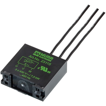 Murrelektronik EMC SUPPRESSOR FOR MOTOR, RC 3 BU/022-575VAC, star, AWG 20, wire 70 mm, ferr. ends, adhes. pad 236116